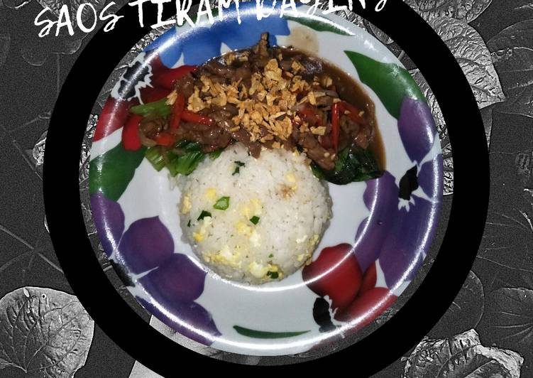 Resep: 12. Nasi Mentega + Pakcoy Saos Tiram Daging Tanpa ...