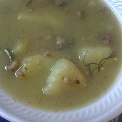 A picture of Heather's Potato Fennel Soup.