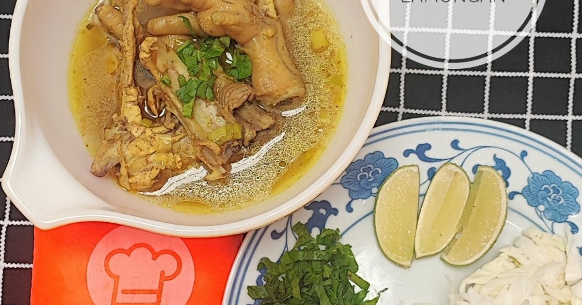 Soto Ceker dan Tulang Lamongan