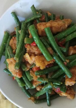 Foto resep Tumis kacang tempe
