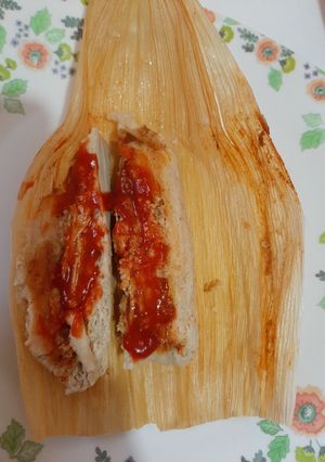 Una foto de Tamales rojos de maseca