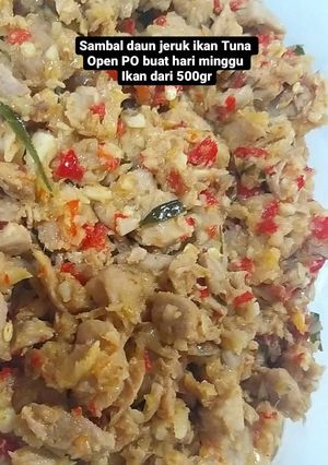 Foto resep Sambal tuna daun jeruk