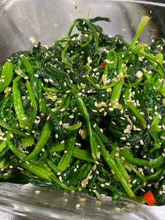 韓式前菜:涼拌菠菜 的食譜成品照片
