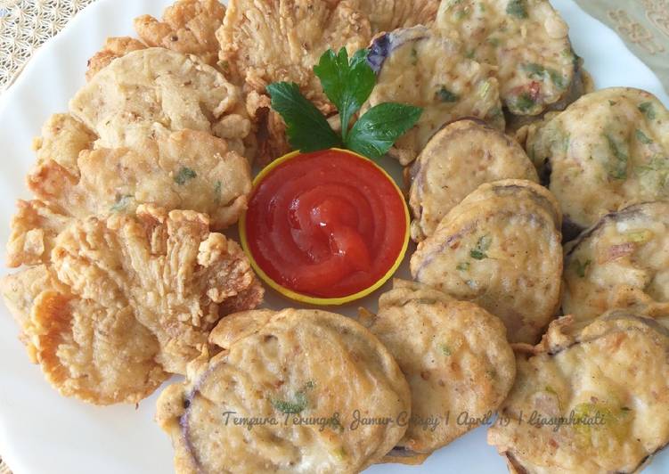 Bagaimana Membuat Tempura Terung &amp; Jamur Crispy Anti Gagal