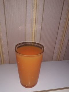 A picture of Mango and cucumber drink.