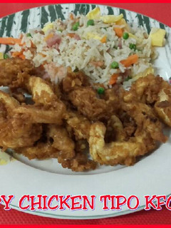 Una foto de Crispy chicken tipo Kfc