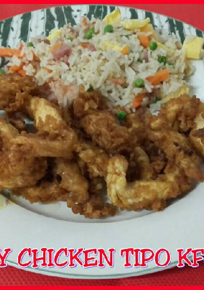 Una foto de Crispy chicken tipo Kfc