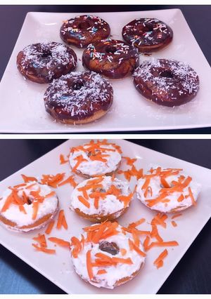 Una foto de Donuts de zanahoria 🥕 fáciles y saludables