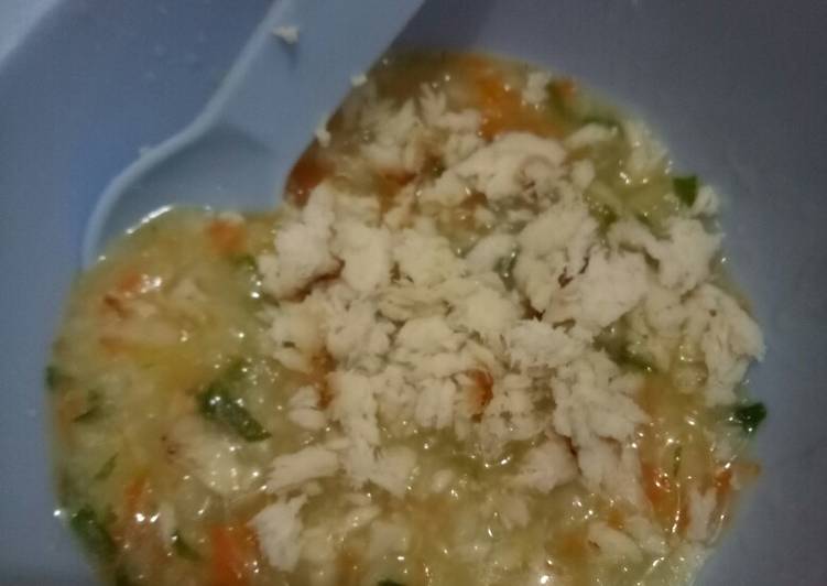 Mpasi 10 bulan : ikan tenggiri bayam & wortel