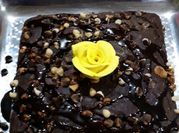 A picture of chocolate ragi cake