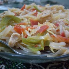 Vegetable pasta A picture of Vegetable pasta.