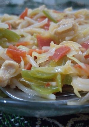 A picture of Vegetable pasta.