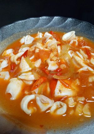 Foto resep Cumi Saus Padang