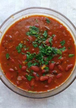 A picture of Rajma in Gravy.