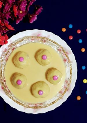 A picture of Chocolate Balls in Chocolate Sauce.