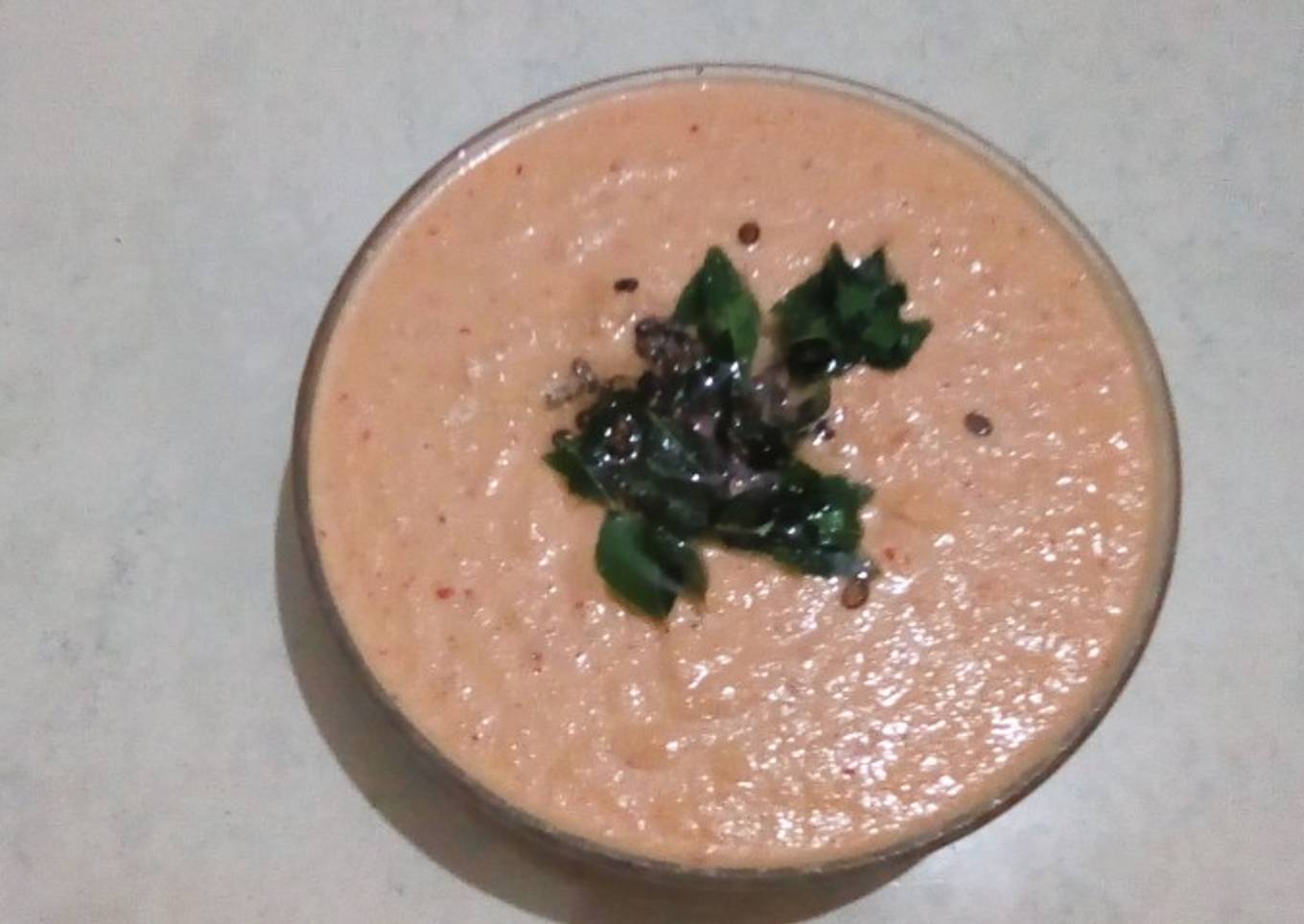 Red chilli coconut chutney