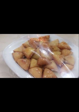 صورة لوصفة مثلثات السميد