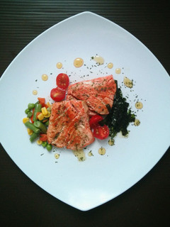 Foto resep Salmon with Korean Rice Syrup