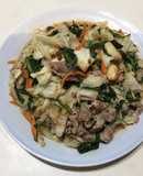高麗菜韭菜豆腐乳炒豬肉片（10分鐘料理）