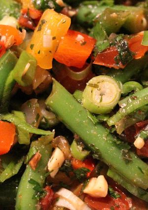 A picture of Thai Green Bean Salad.