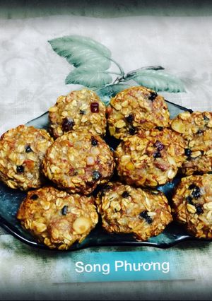 Hình của món Bánh yến mạch chuối.