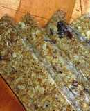 Barritas de avena y frutos secos
