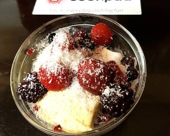 New Recipe My Dairy Icecream Berry Fruit and coconut  Delicious and Healthy