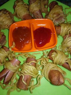 Foto resep Sosis gulung telur dan mie
