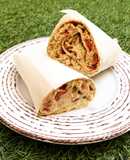 Tuna wrap tortilla sandwich