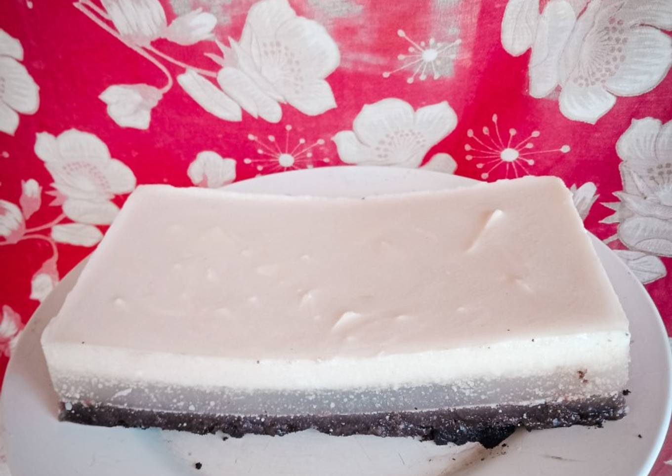 Puding lapis oreo