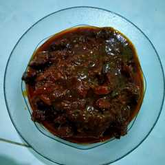 A picture of Tumis Daging Pedas Manis.