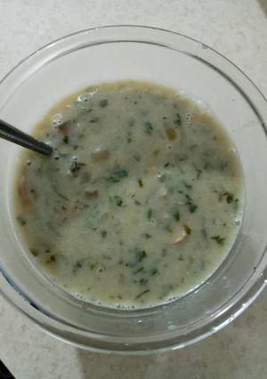 عکسی از دستور سوپ شیر و قارچ