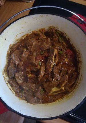 A picture of Lamb Curry.