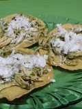 Tostadas de pollo al cilantro