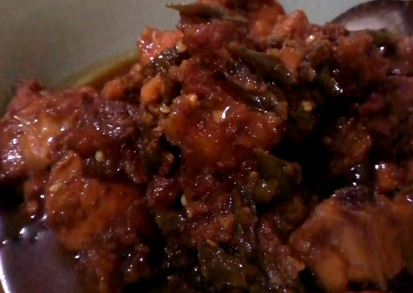 Bistik ayam lombok ijo