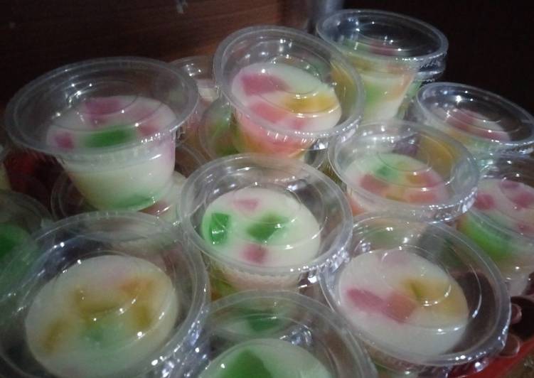 Resep Puding (agar-agar) Mozaik oleh Inda Linggawati - Cookpad