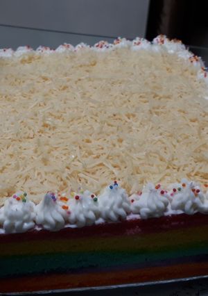 Foto resep Rainbow Cake Ny Liem super lembut