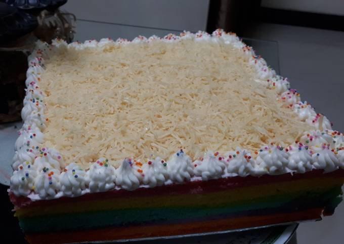 Rainbow Cake Ny Liem super lembut
