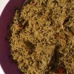 A picture of Mzansi breyani.