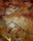 Pollo al horno con manzana a la sidra