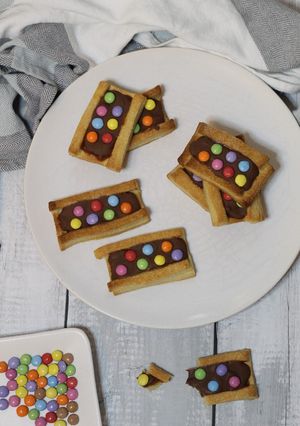 Une photo de Gâteau chocolat smarties