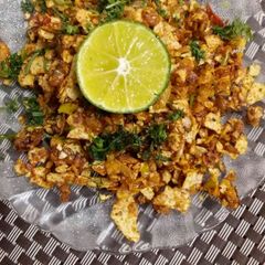 A picture of Papad Bhurji.