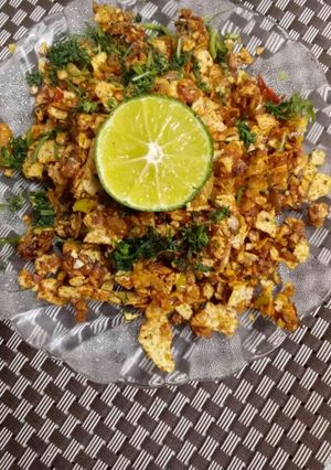 A picture of Papad Bhurji.