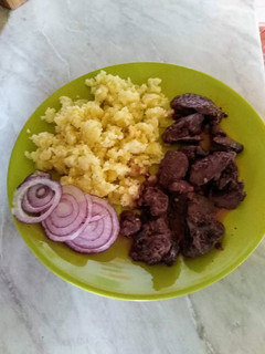 Resztelt csirkemáj recept fotója