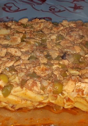 صورة لوصفة طاجن فراخ بالمكرونه