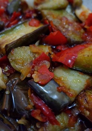 Foto resep Terong & cumi balado