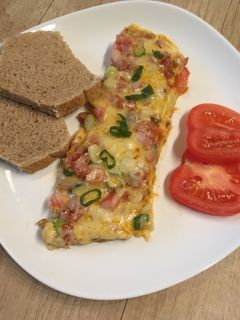 Tartalmas tojásos reggeli recept fotója