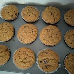 Chocolate,blueberry,banana muffins#chocolate contest A picture of Chocolate,blueberry,banana muffins#chocolate contest.