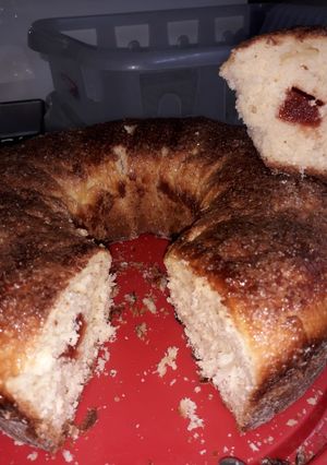 Una foto de Mi rosca de reyes con lo que hay en casa. 🍩