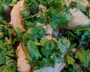 Easy Recipe Scallops  cilantro Delicious Steady